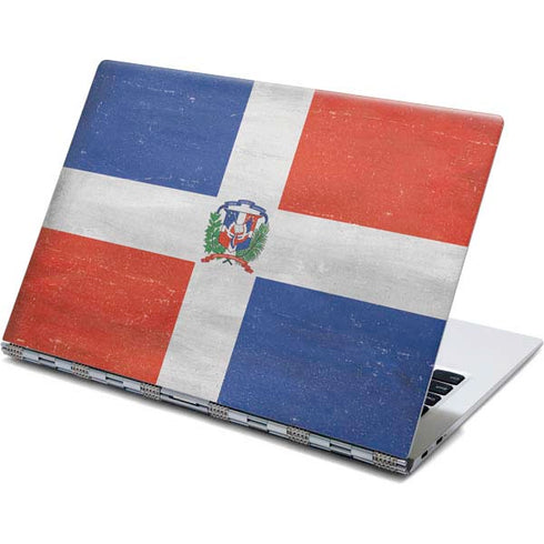 Dominican Republic Flag Distressed Yoga 910 2-in-1 14in Touch-Screen Skin